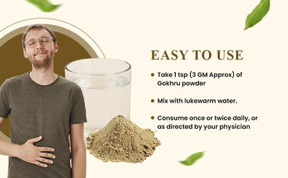 Natural Tribulus terrestris powder texture view