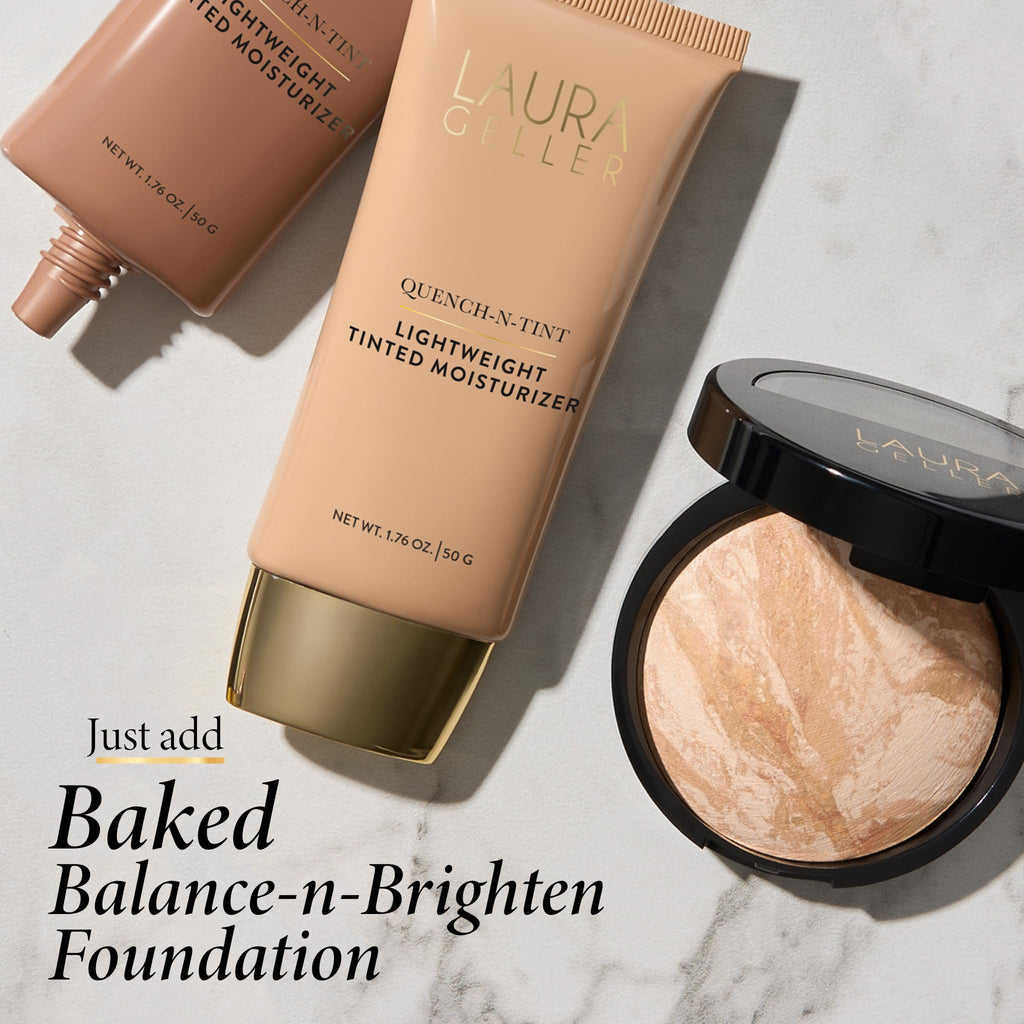 Laura Geller Quench-n-Tint moisturizer box packaging