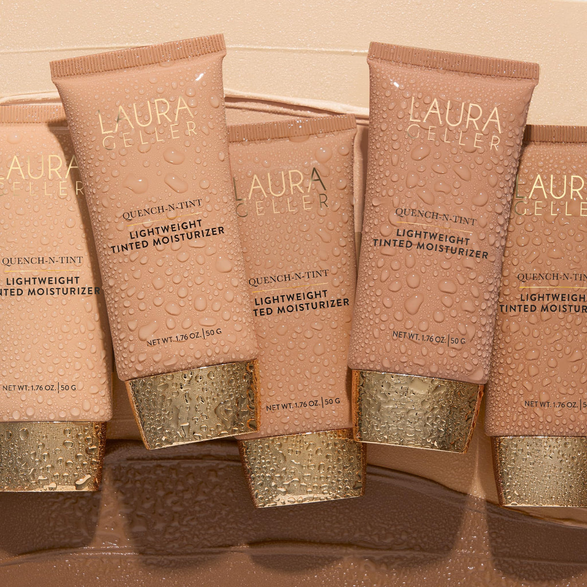 Laura Geller natural glow finish tinted moisturizer lifestyle shot