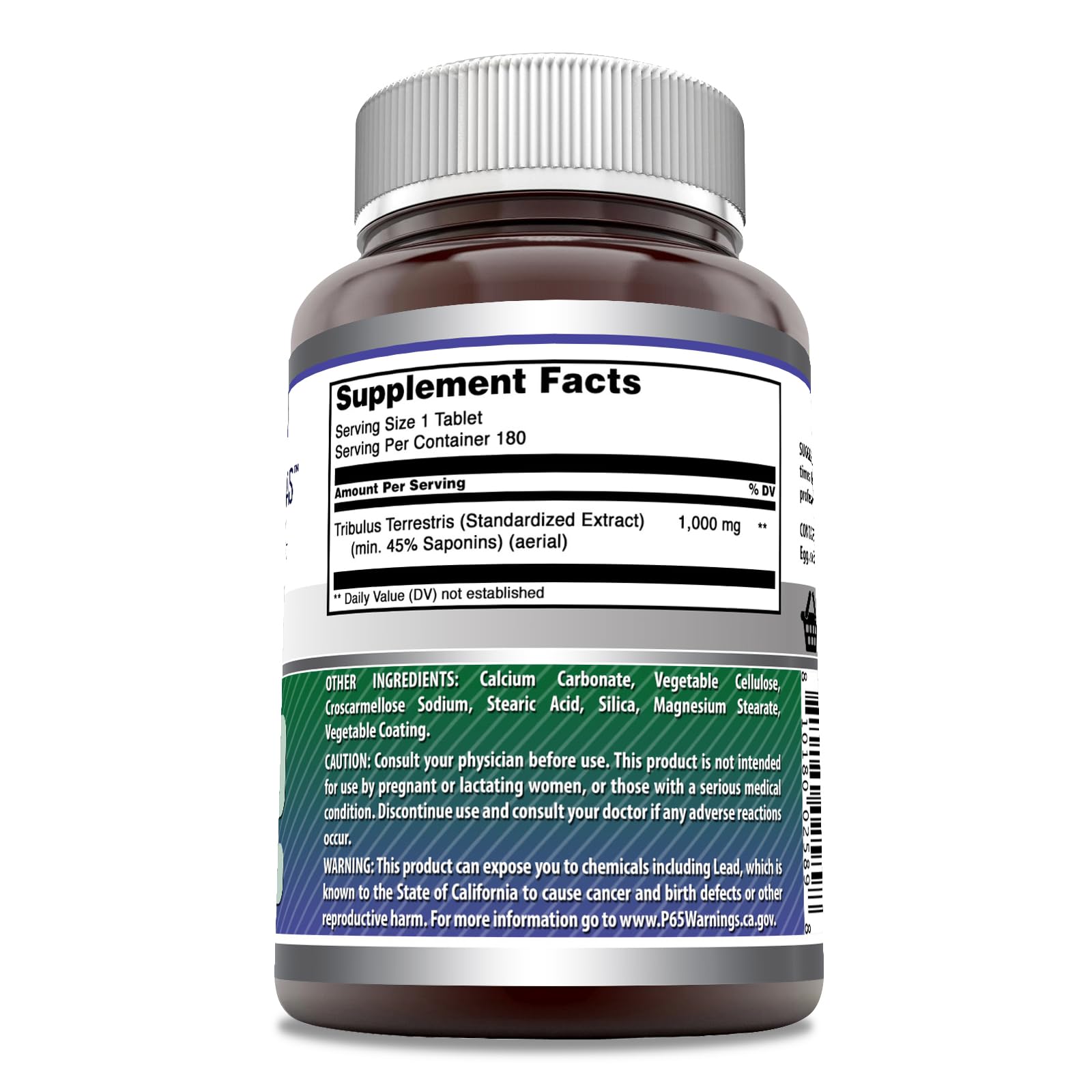 Amazing Nutrition Tribulus 180 Tablets supplement bottle