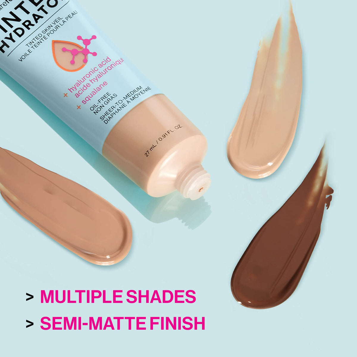 Wet N Wild Bare Focus Tinted Hydrator back label details