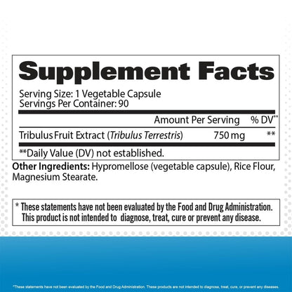 GAT Sport Tribulus supplement bottle label details