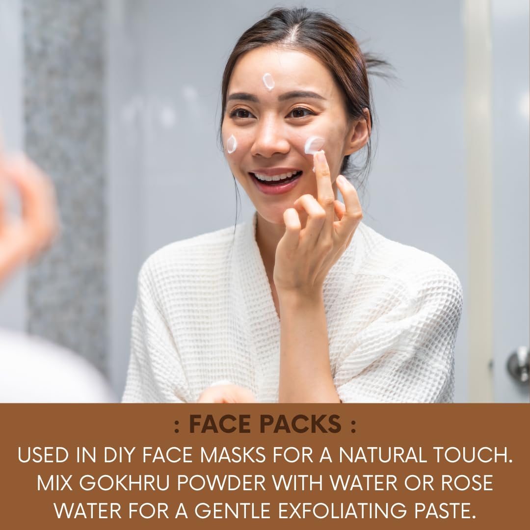 Tribulus Terrestris powder sachet for skincare and wellness