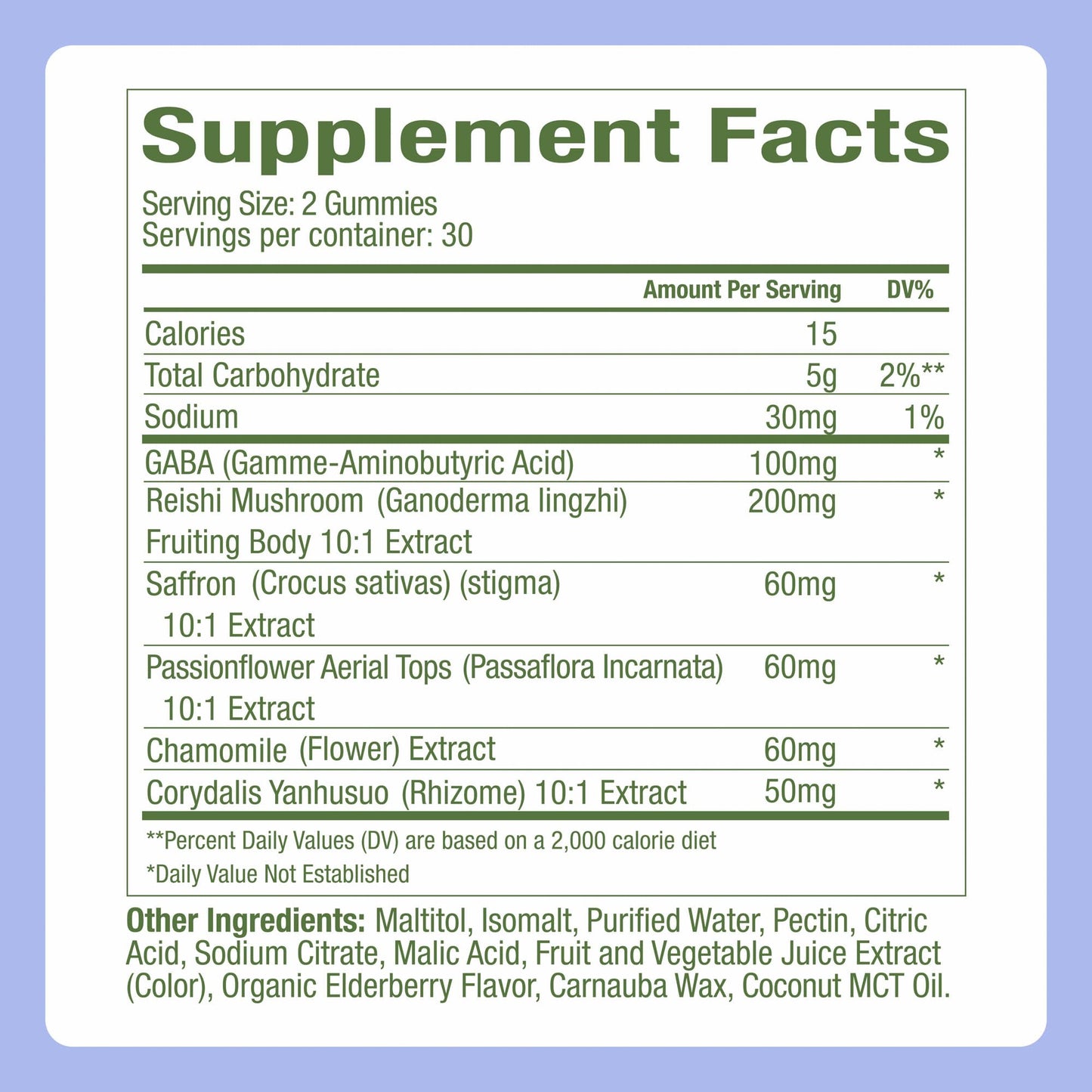 Natural sleep supplement packaging showcasing the functional mushroom blend instructions