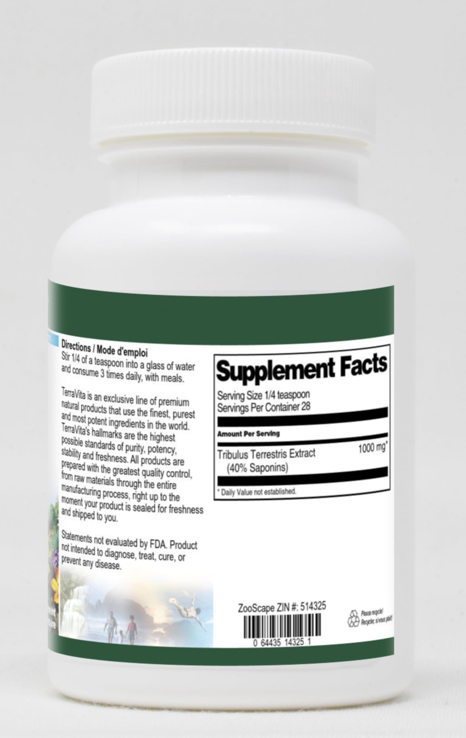 Terravita Tribulus Terrestris dietary supplement container