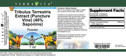 Authentic USA imported Tribulus Terrestris powder packaging
