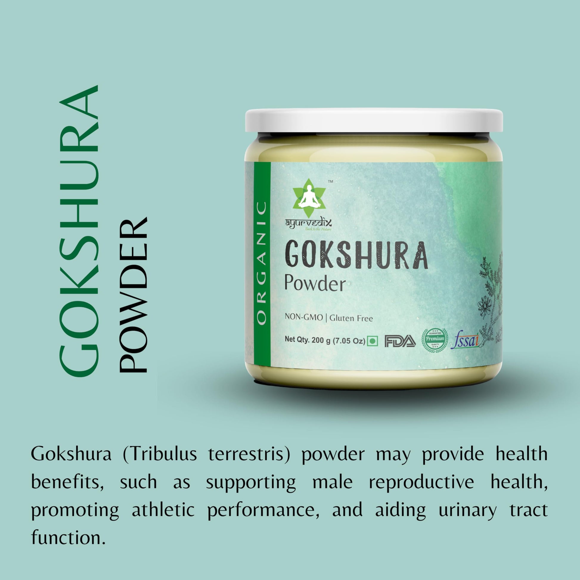 Ayurvedix organic herbal powder natural texture
