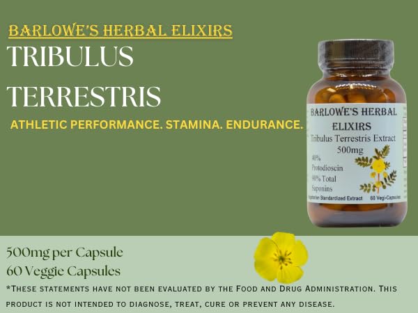 Barlowe's Herbal Elixirs Tribulus Terrestris high potency extract supplement