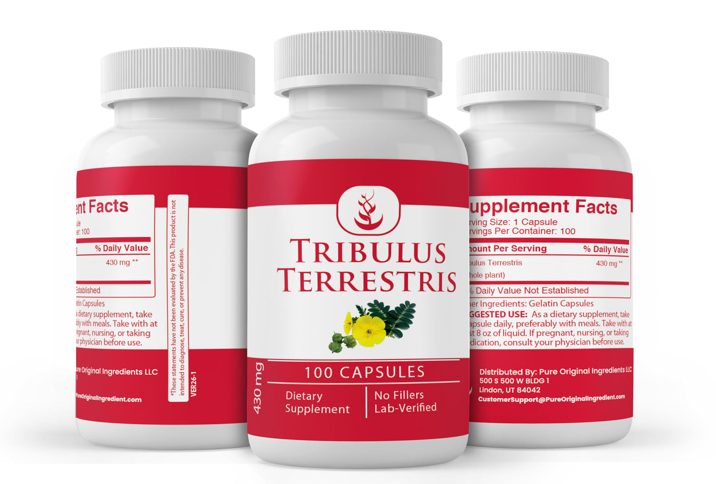 Pure Original Ingredients Tribulus Terrestris dietary supplement usage instructions