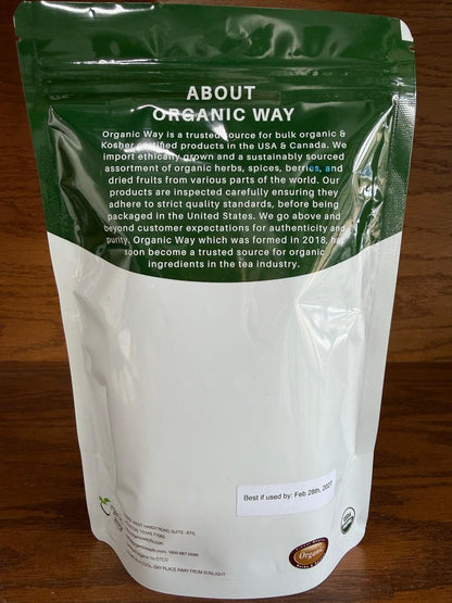 Fine texture of raw organic Tribulus terrestris powder in a bowl