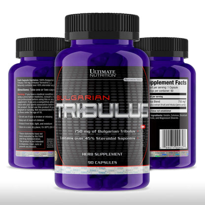 Side view of Ultimate Nutrition Tribulus Terrestris packaging