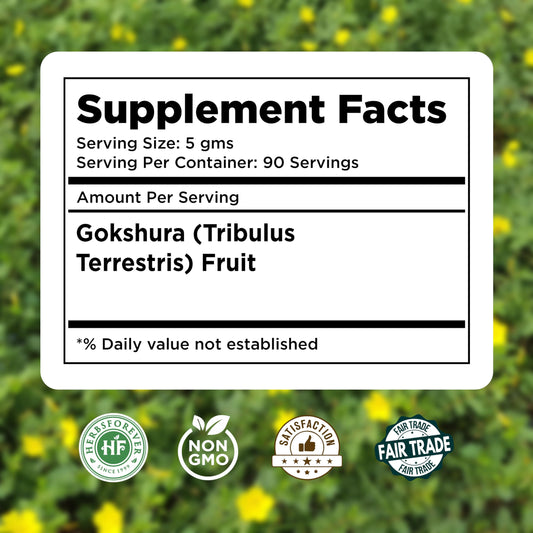 HerbsForever Gokshura 454 gram supplement packaging