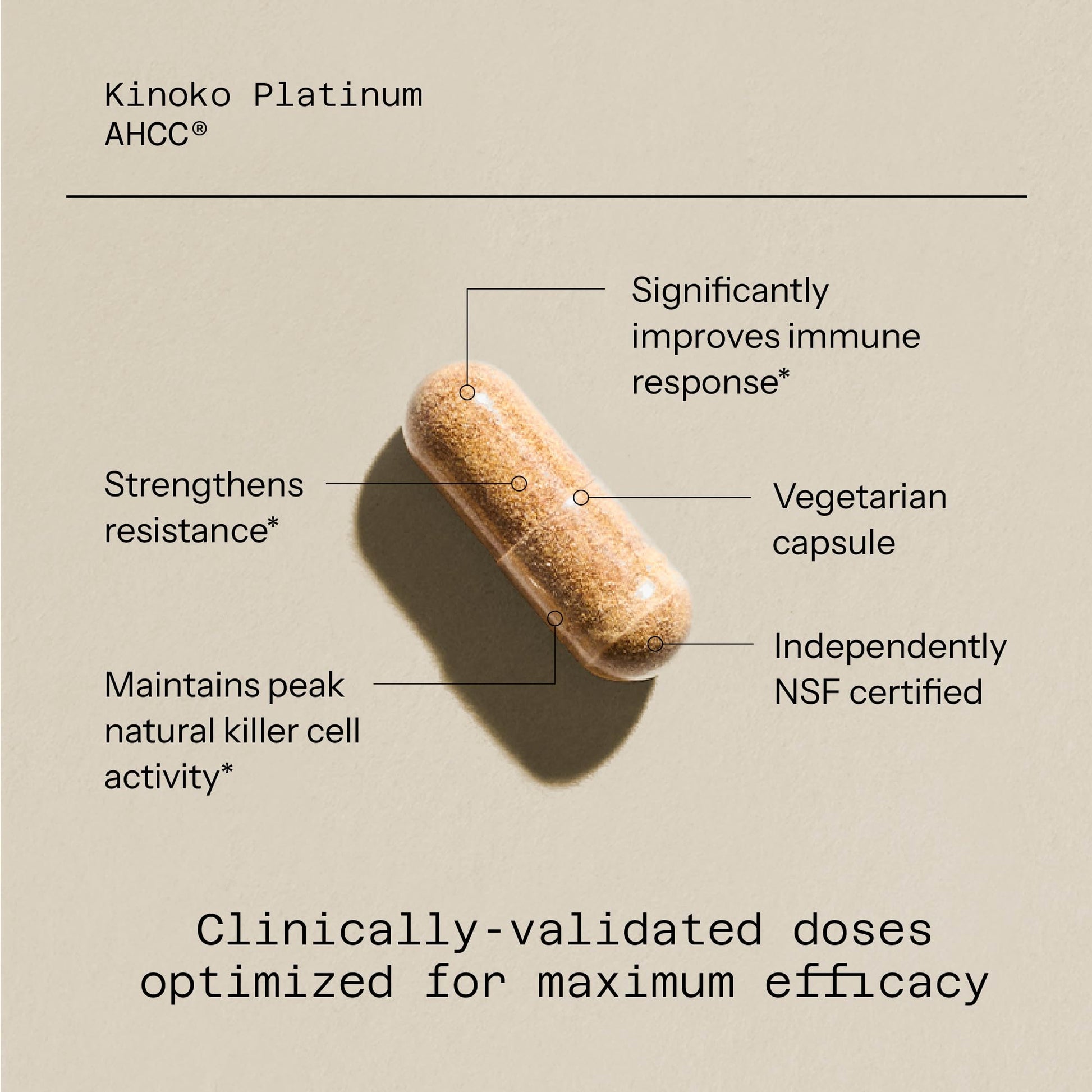 Close up view of the 750 milligram dosage information on the authentic USA imported bottle.