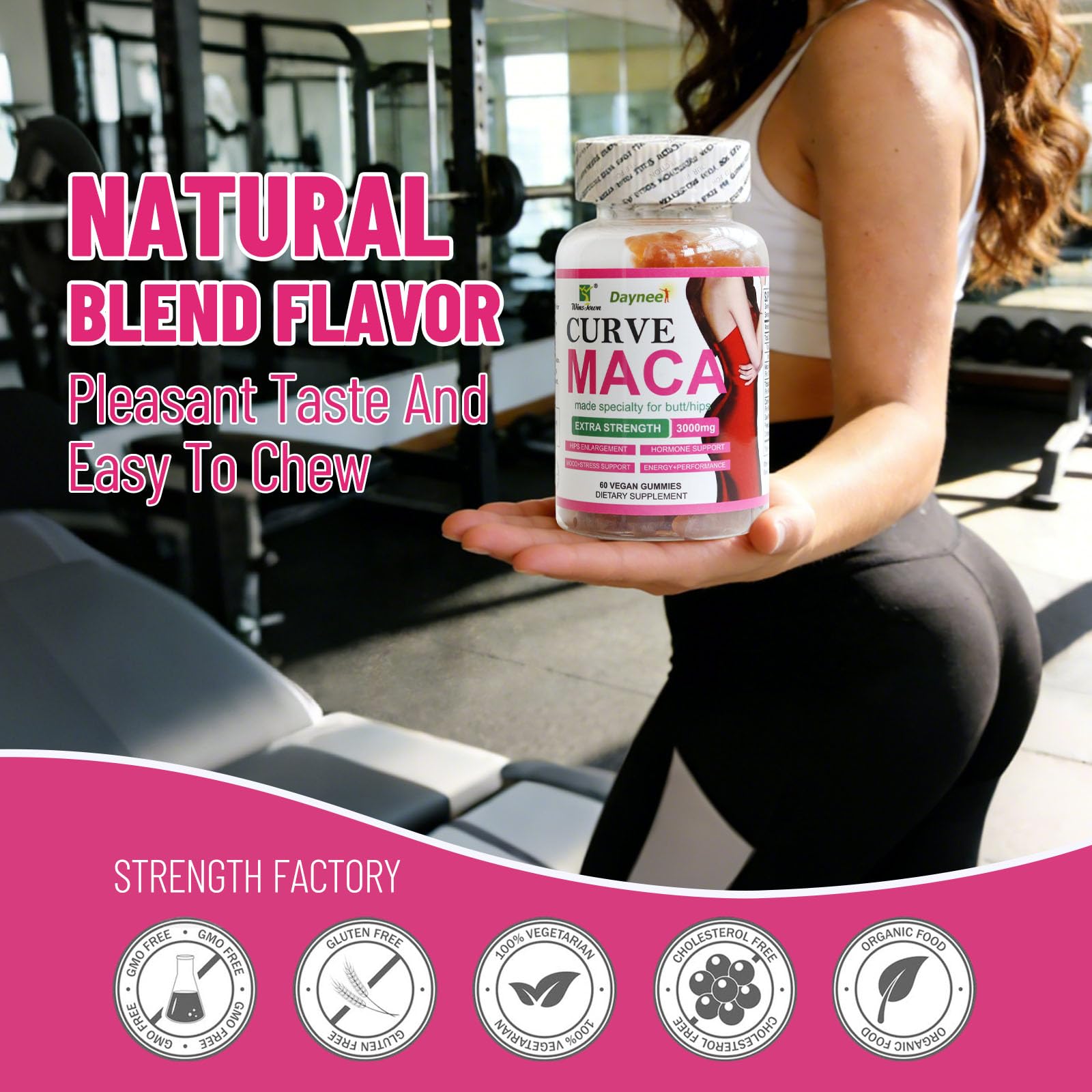 Premium Maca Root Gummies for women body wellness