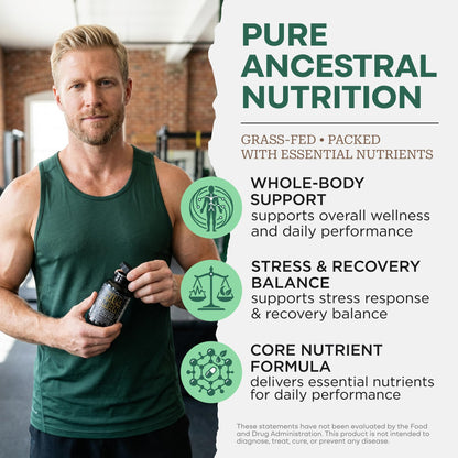 Back label of Wild Foods Herbal Stack for Man showing ingredients