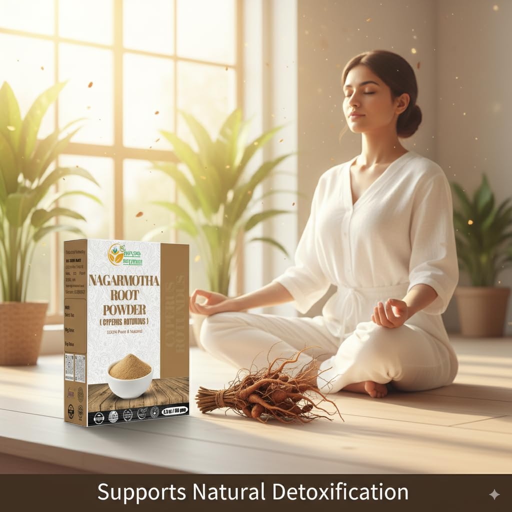 Herbs Botanica wild harvested Nagarmotha rhizome powder nutritional supplement facts label