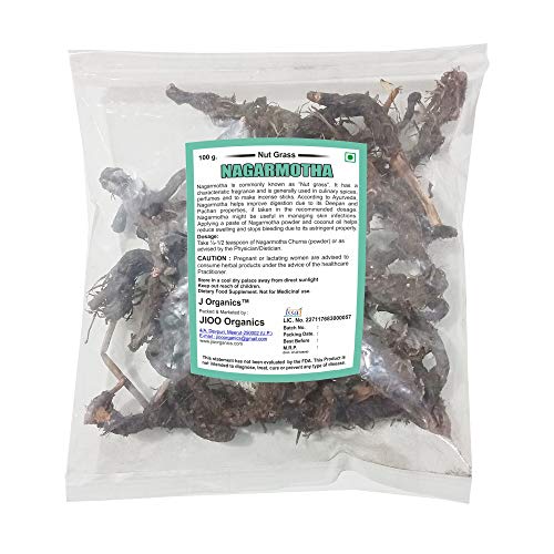 Raw Cyperus rotundus root chunks from Jioo Organics for natural digestive wellness remedies.