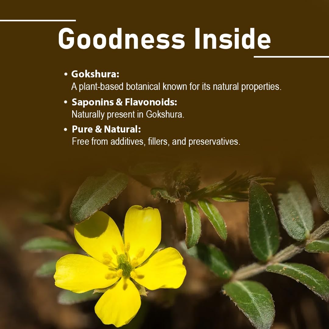 Minature Gokshura 90 tablets bottle side profile