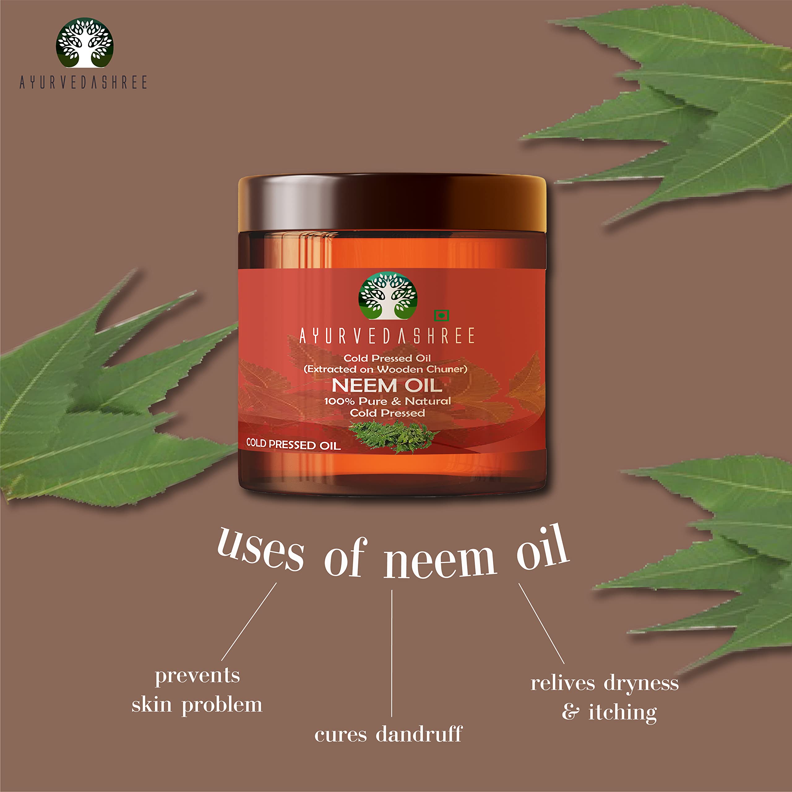 Ayurvedashree Cold Pressed Neem Oil natural skincare