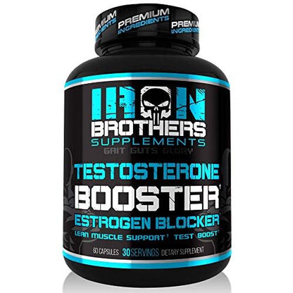 Iron Brothers 60 vegan capsules bottle showing supplement facts