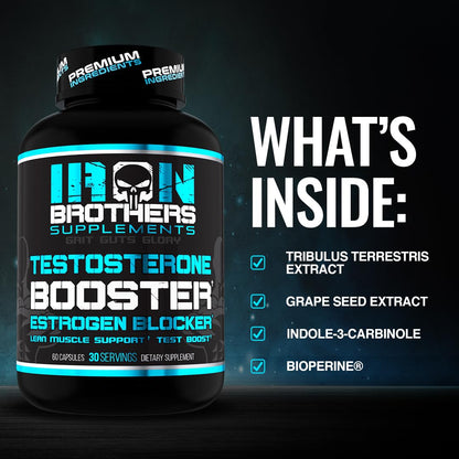 Iron Brothers performance supplement capsules in packaging