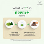Vedistry Neem Leaf 1100mg Tablets 60 count package details