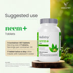 Vedistry Neem Leaf 1100mg Tablets natural ingredients label