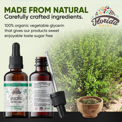 Florida Herbs Organic Buchu Extract liquid dropper view