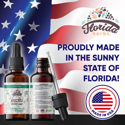 Florida Herbs Organic Buchu Extract retail packaging
