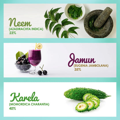 Garden Of Nutrition Neem Karela Jamun Juice nutritional facts label
