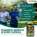 Tenmido Neem Leaf Supplement 8in1 formula side label