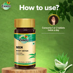 Zandu Neem 60 vegan tablets Ayurvedic body detox supplement