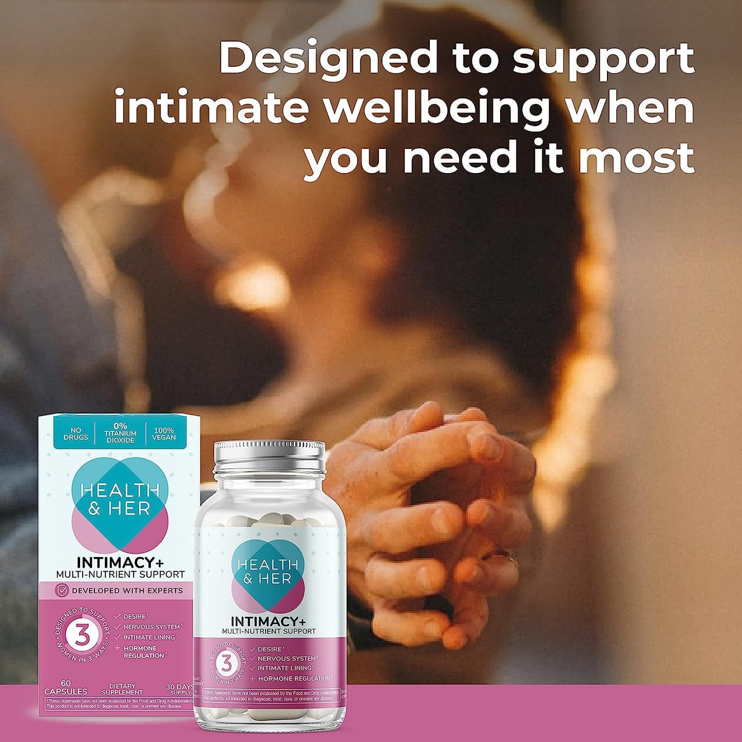 Health and Her Intimacy 60 count bottle label details