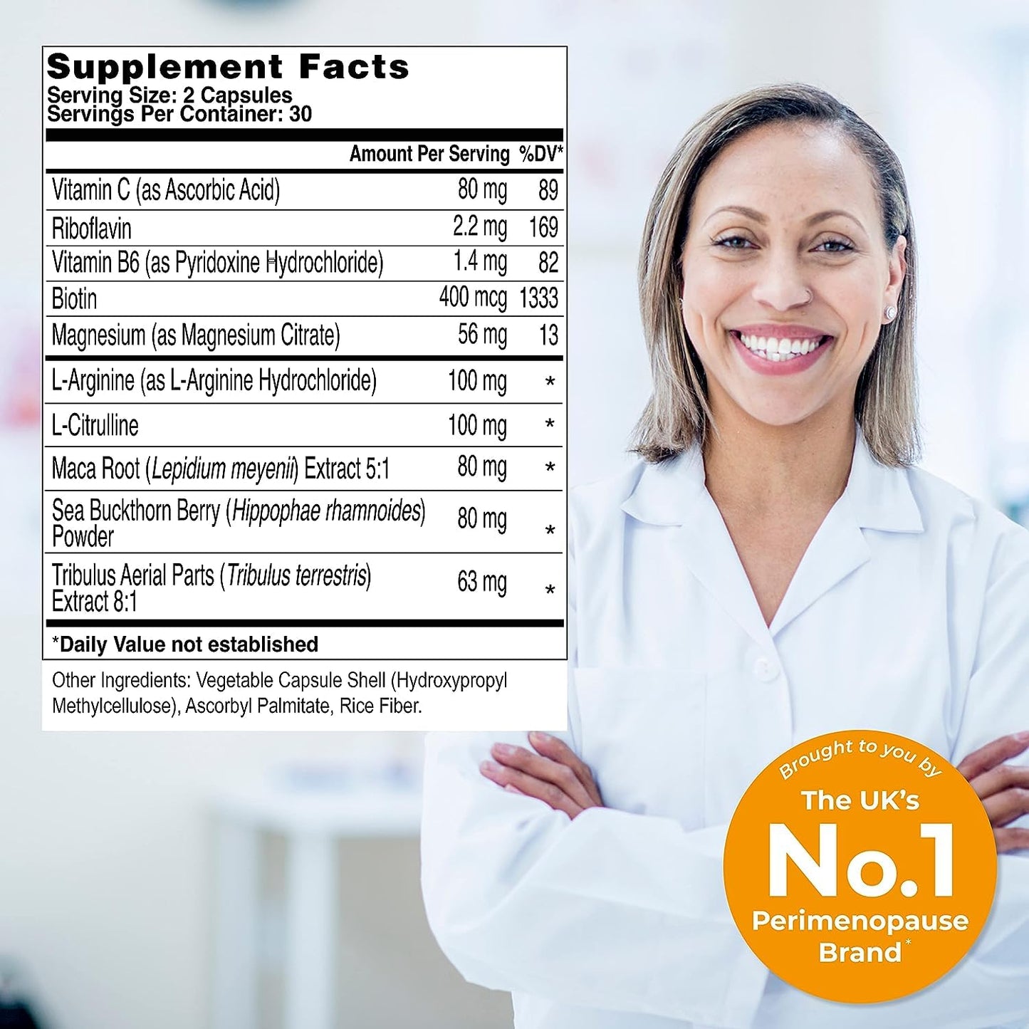 Back label of Health and Her Intimacy Multi Nutrient Support