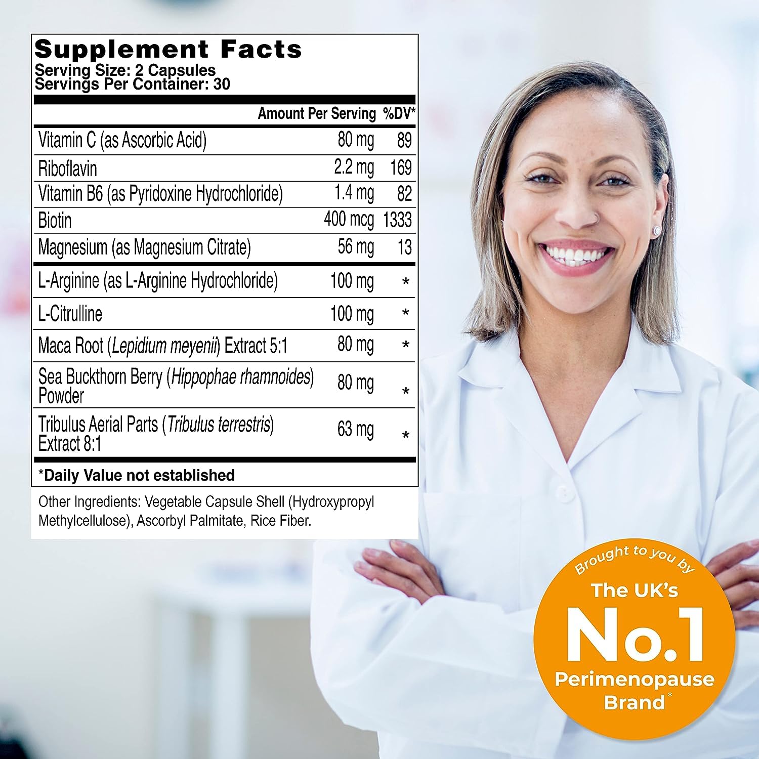 Back label of Health and Her Intimacy Multi Nutrient Support