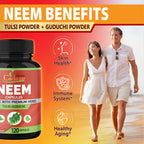 Organic Cadane Neem Leaf Capsules vegetable capsules close up