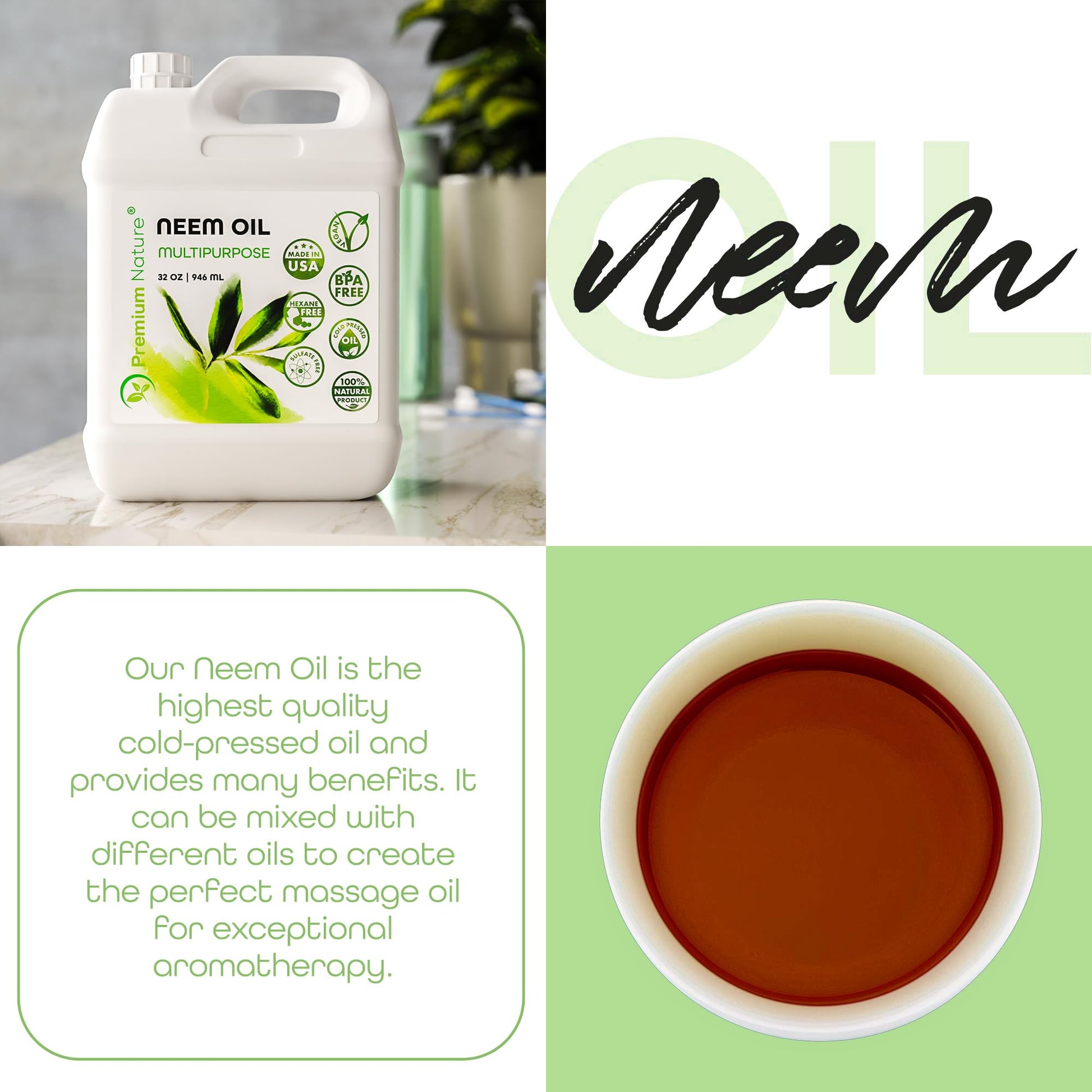Premium Nature Organic Neem Oil neems spray for plants