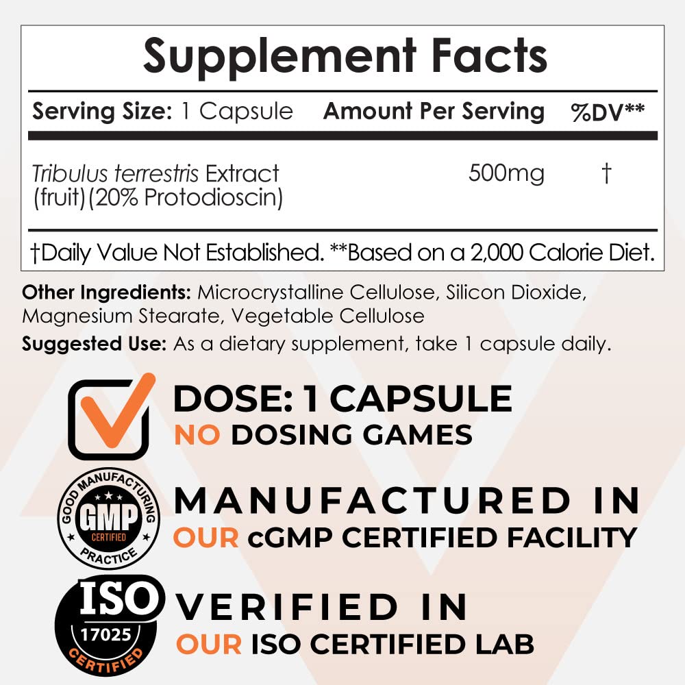 Nootropics Depot Tribulus 60 vegan capsules bottle
