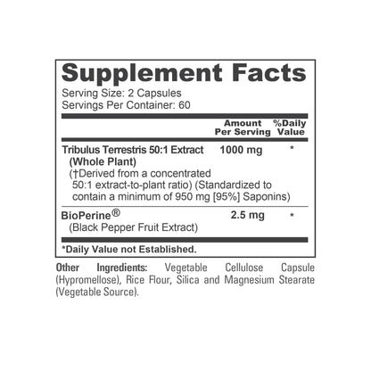 NusaPure 120 vegetarian capsules bottle back label with directions