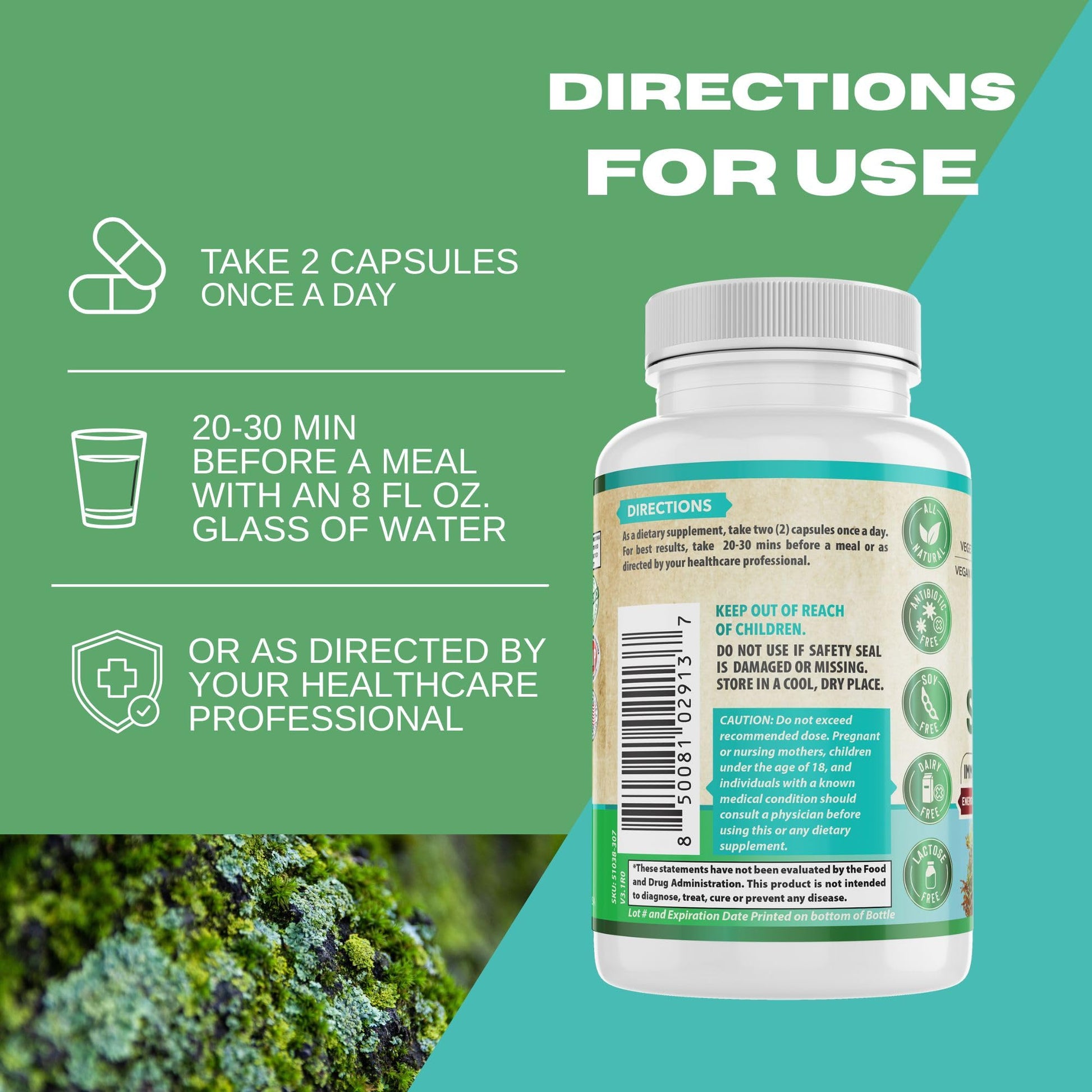 Whole World Wellness Organic Sea Moss Capsule Texture And Size