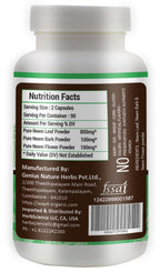 Way 4 Organic Neem Triple Complex vegetarian capsule detail