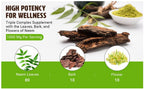 Way 4 Organic Neem Triple Complex bottle back showing ingredients