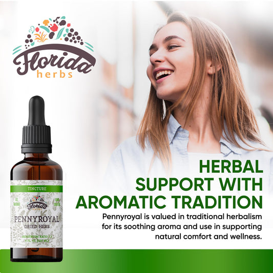 Florida Herbs Organic Pennyroyal Tincture 2 fluid ounces bottle
