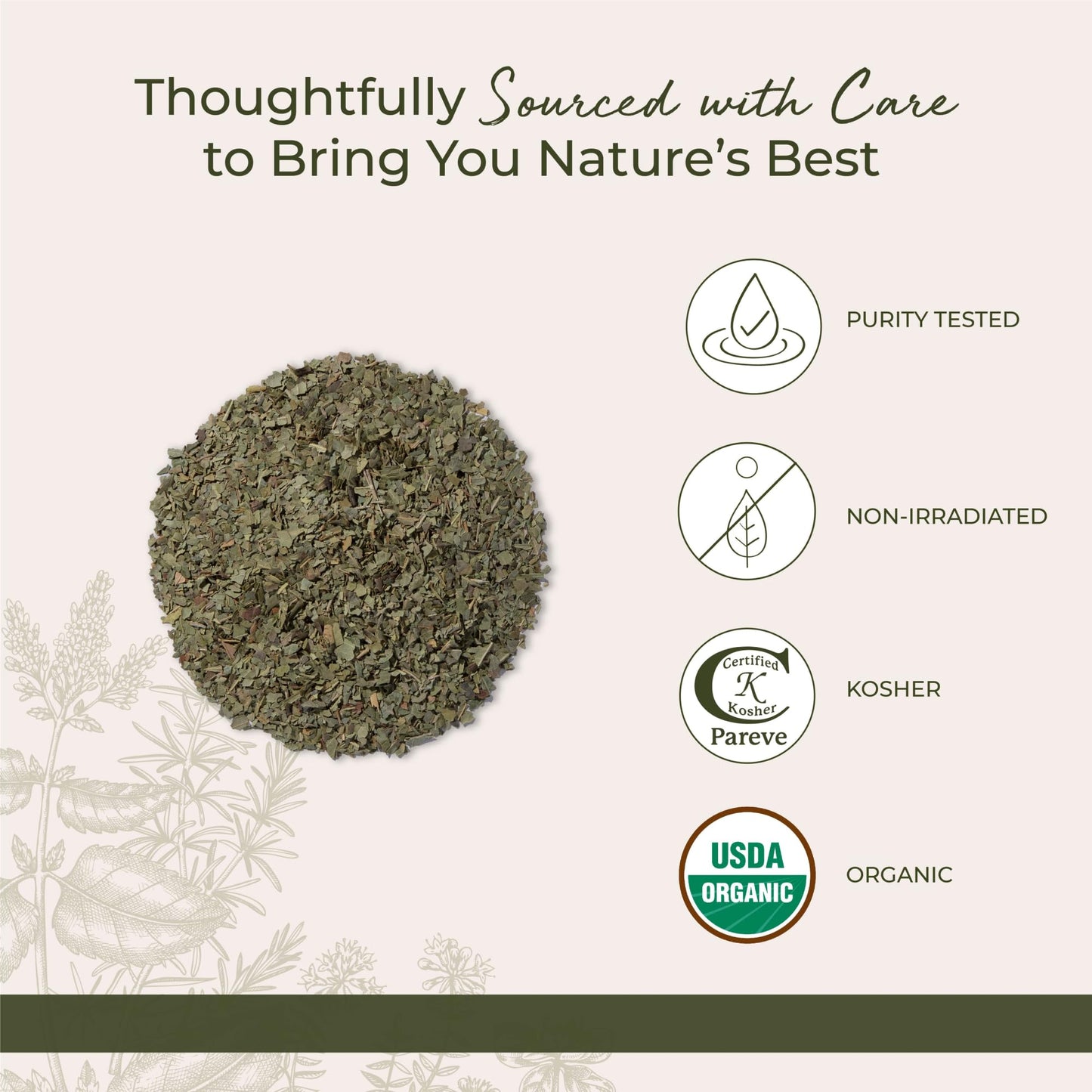 Starwest Botanicals Organic Neem Leaves resealable packaging