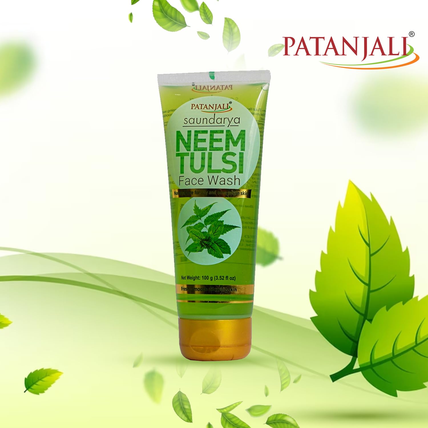 Patanjali Neem Tulsi Face Wash tube back label details
