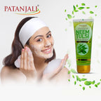 Patanjali Neem Tulsi Face Wash herbal gel texture