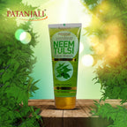 Patanjali Neem Tulsi Face Wash foaming action demonstration