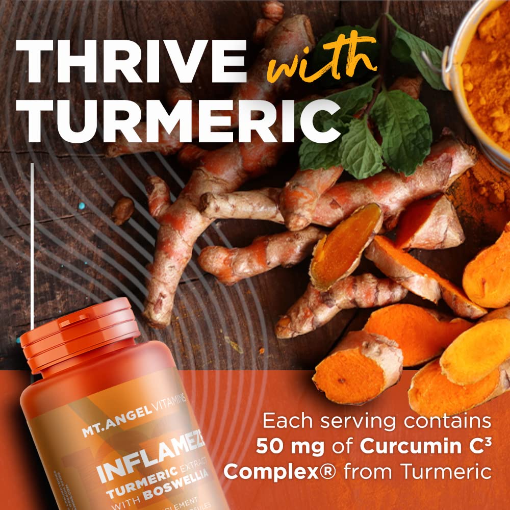 Mt. Angel Vitamins InFlamEze Boswellia Curcumin Ingredients