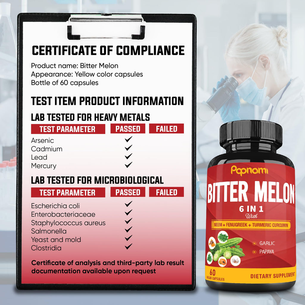 Papnami Organic Bitter Melon Extract 60 Count Lifestyle View