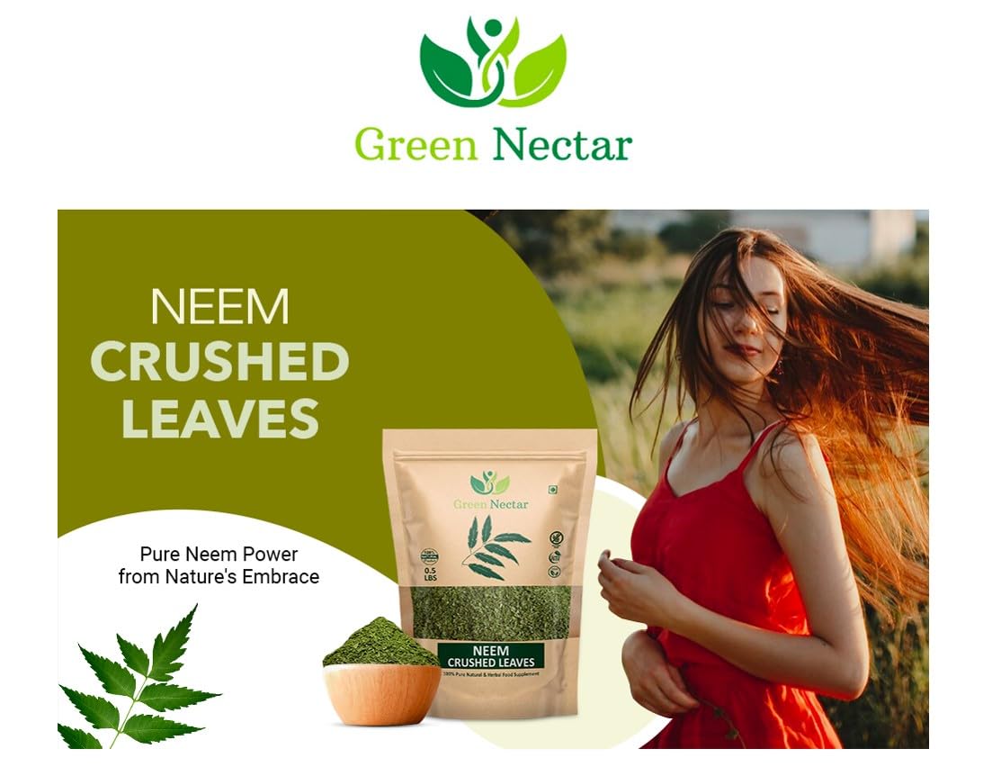Green Nectar Pure Crushed Neem Leaf Detox Tea brewing preparation
